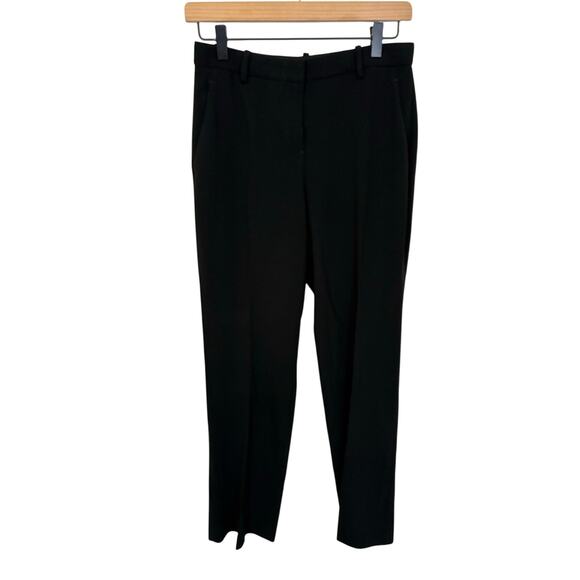 Theory Womens Black Slacks Straight Leg Dress Pants 2 Professional Modest Career